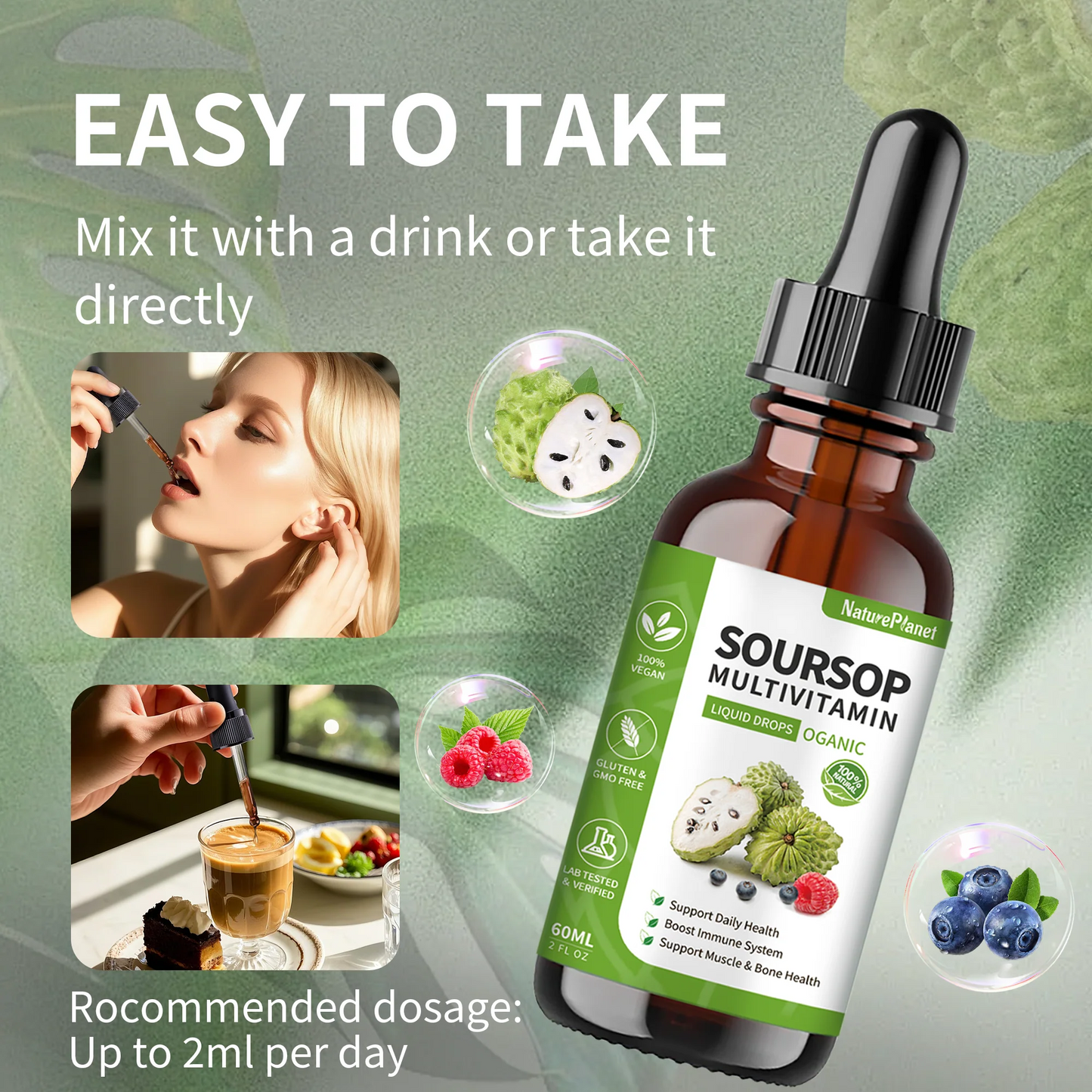 Soursop with Multivitamin Liquid Drop -60ml